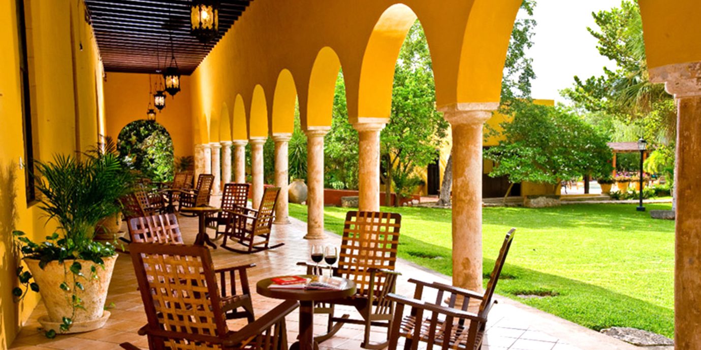 Bar Dining Drink Eat Luxury Rustic hacienda Resort restaurant Villa palace Courtyard outdoor structure