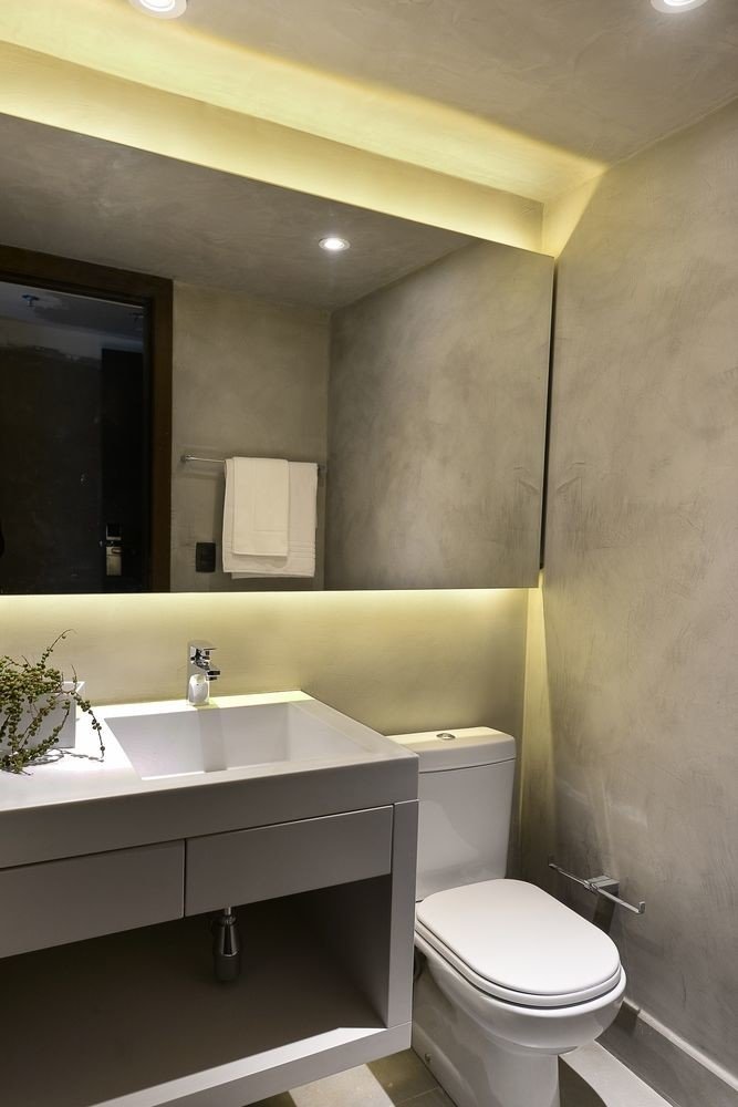bathroom mirror property sink house toilet home plumbing fixture flooring bidet