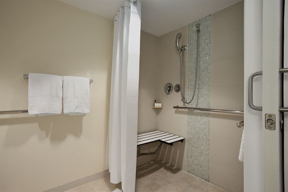 bathroom property house sink home white towel cottage flooring toilet rack tan