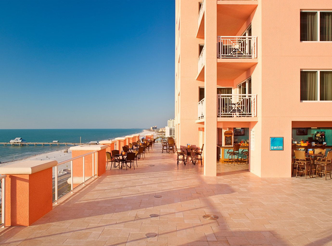 Beach Beachfront Ocean ground property building Resort condominium Villa Sea