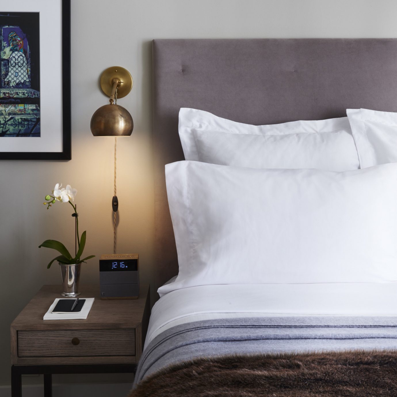duvet cover bed sheet Bedroom pillow textile bed frame material lamp