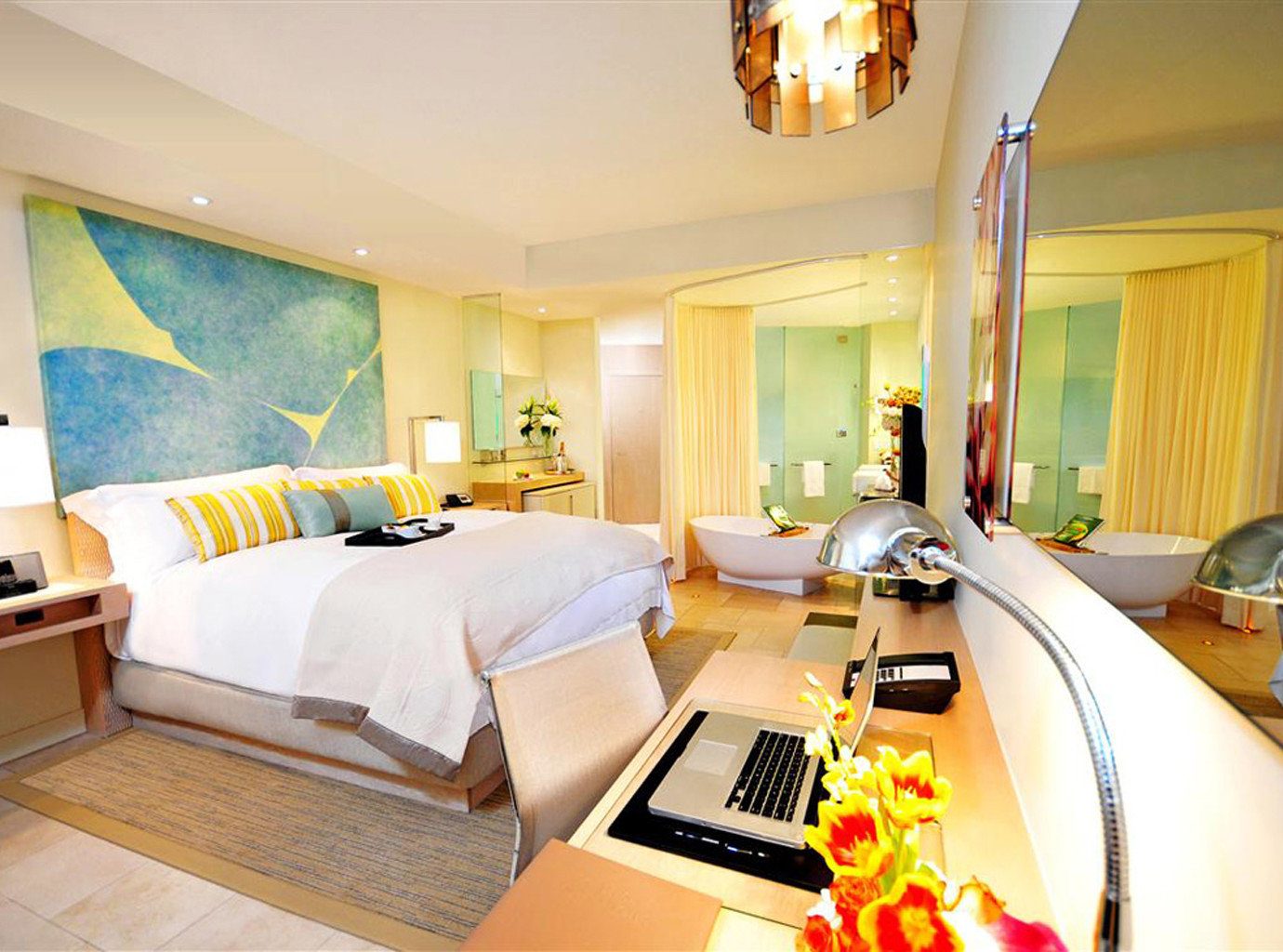 Bedroom Business City Luxury Modern Tropical property Suite Villa home cottage condominium living room