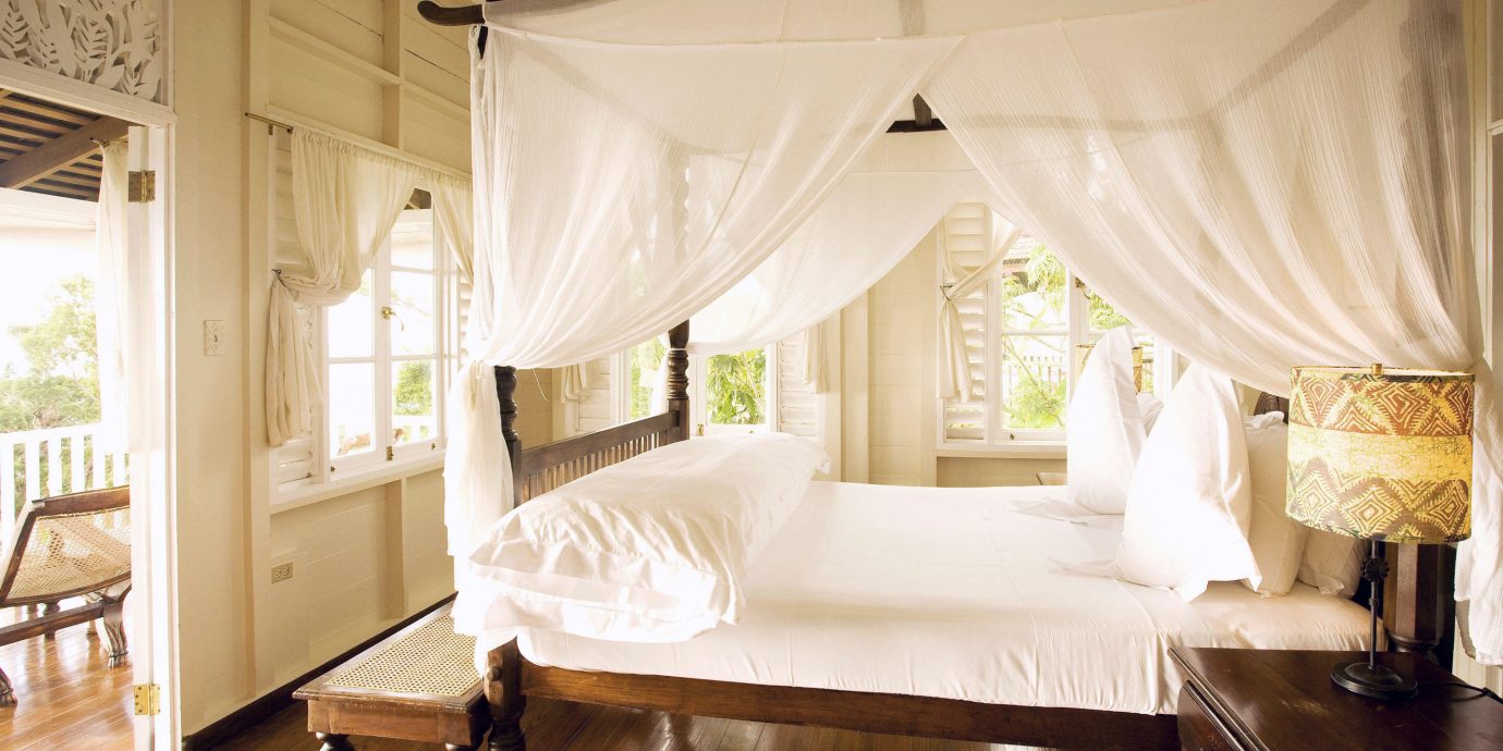 Bedroom Country Romance Romantic Tropical property four poster home curtain living room