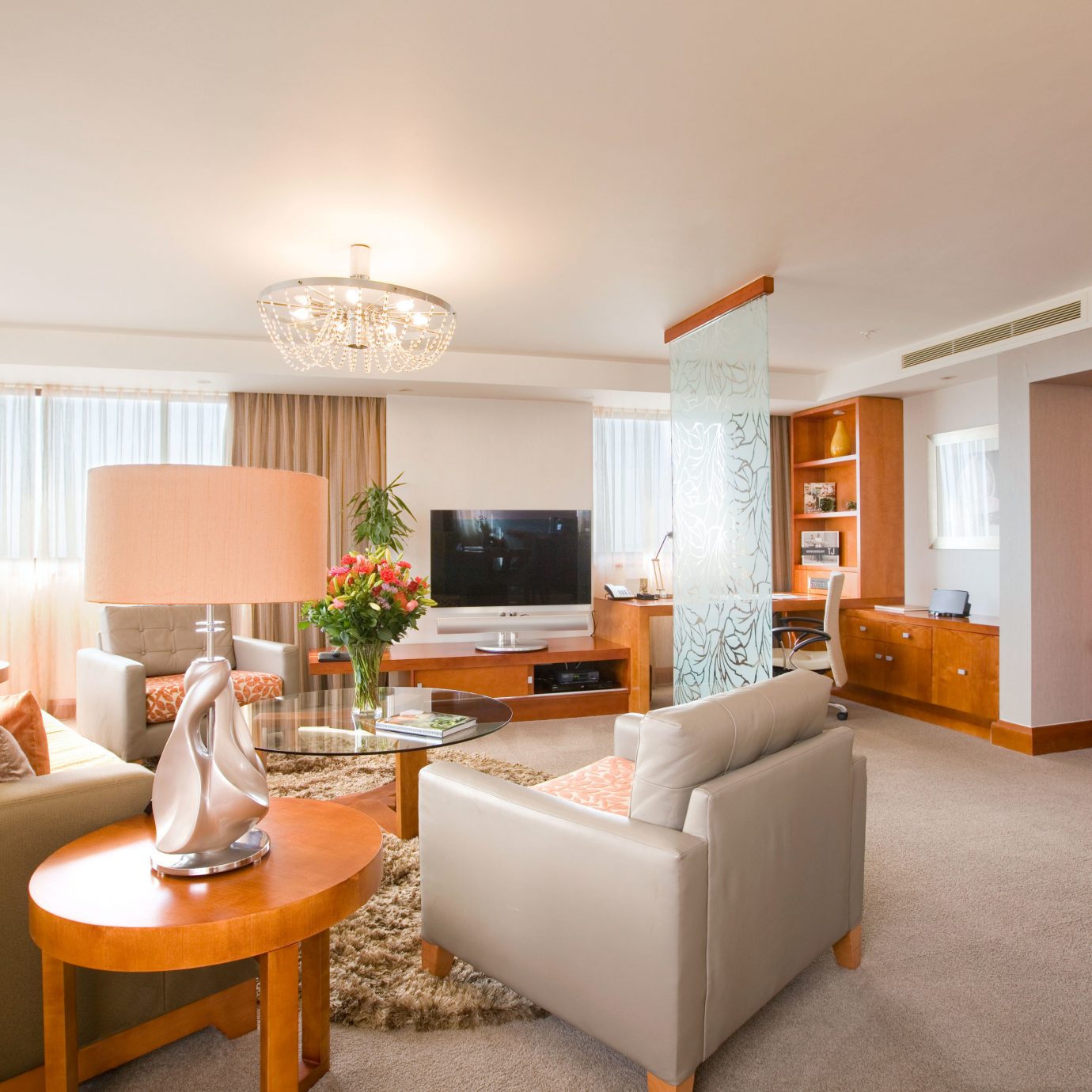 Hip Lounge Luxury Modern sofa property living room home Suite condominium cottage orange flat Bedroom