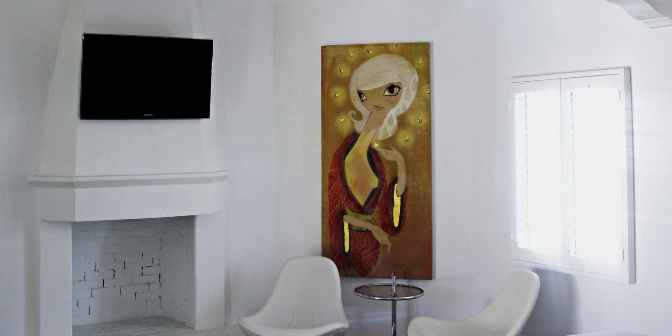 Bedroom Hip Luxury Suite white modern art art mural living room