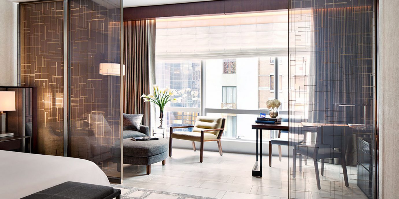 Bedroom Luxury Modern Suite property building living room glass condominium home hardwood loft flooring
