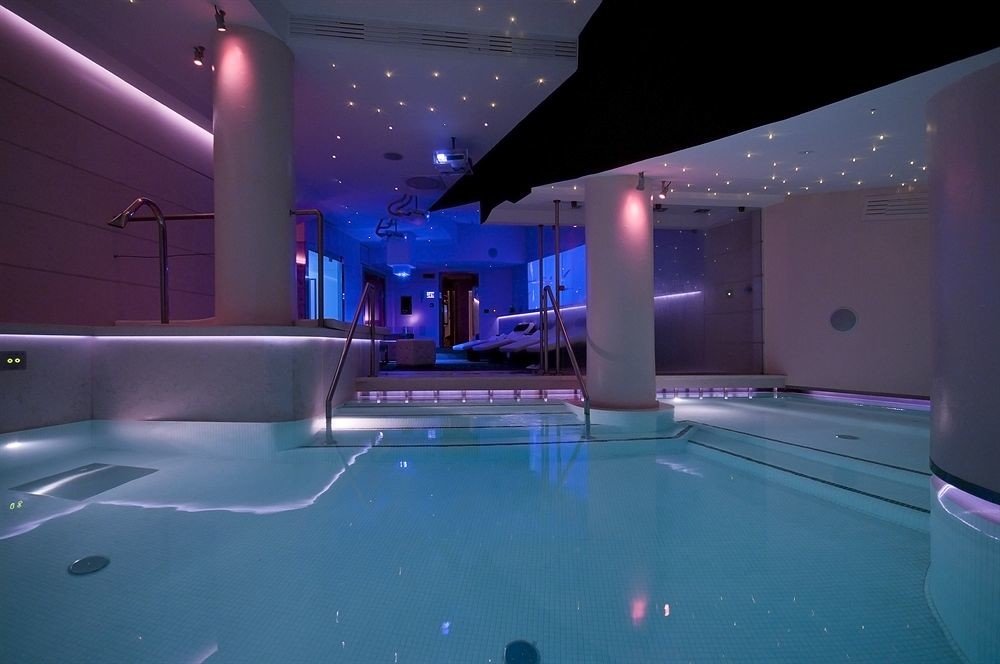swimming pool blue billiard room recreation room games screenshot nightclub jacuzzi light