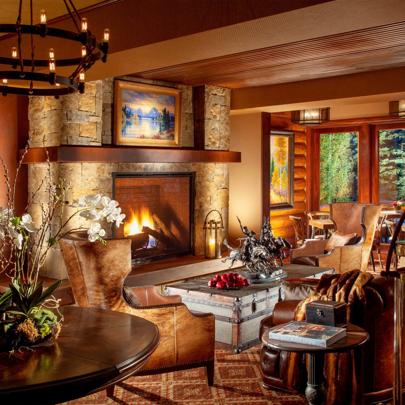 Budget Country Family Fireplace Lobby Lodge Lounge property home living room mansion recreation room cottage