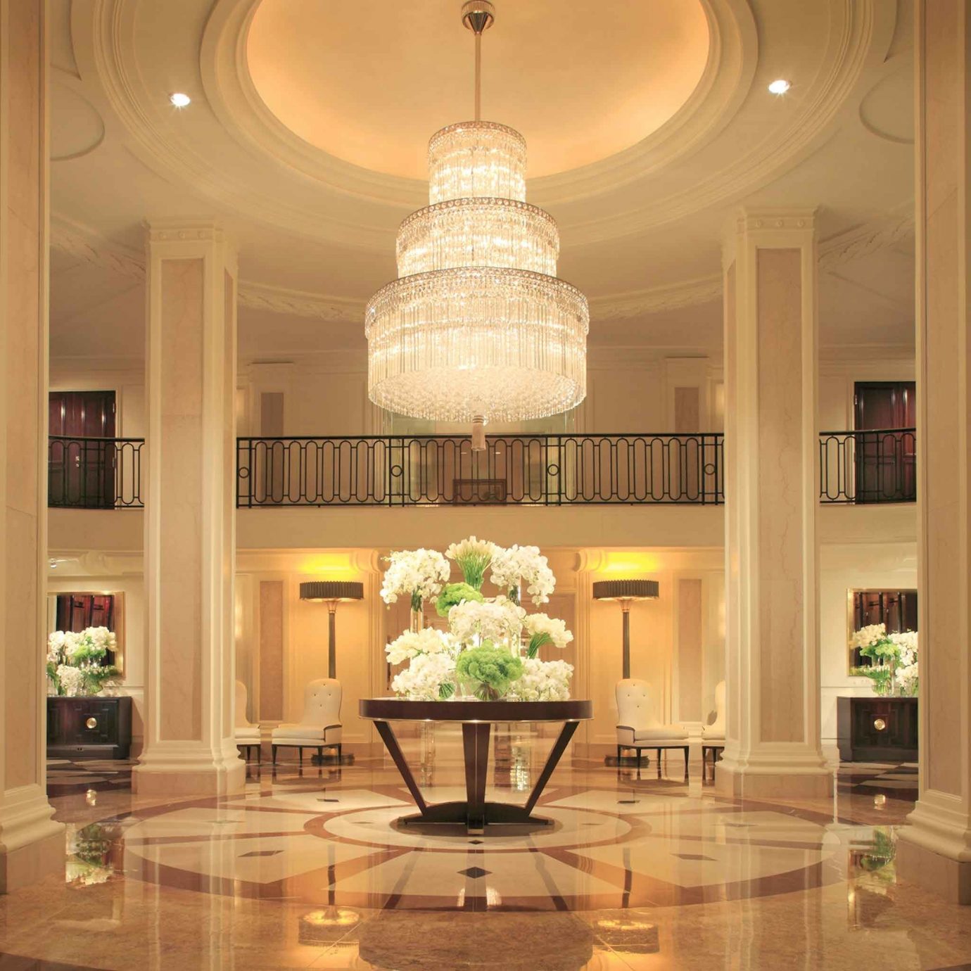 Classic Elegant Lobby Luxury lighting home living room mansion ballroom hall column