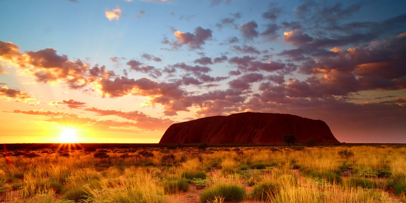 Uluru rock in the Australian Outback