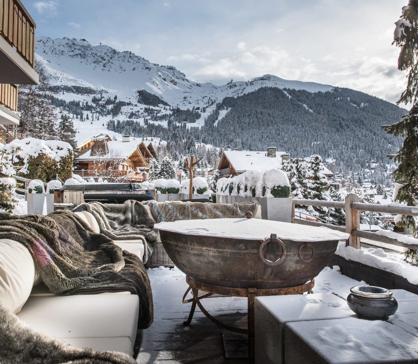 Food + Drink Hotels Luxury Travel Mountains + Skiing sky outdoor snow Winter weather Resort season