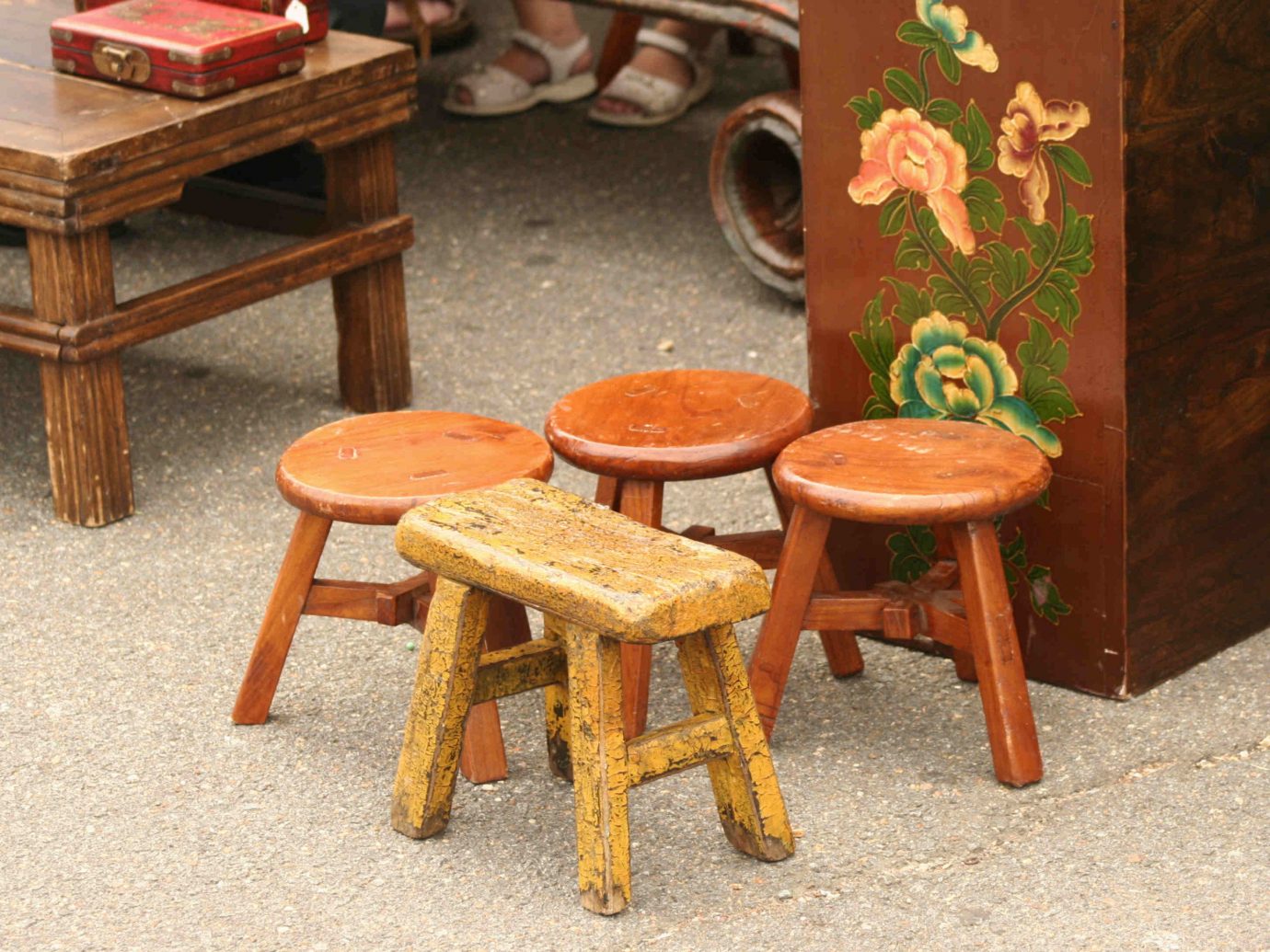 Trip Ideas floor furniture man made object chair table room seat wooden wood stool antique dining table