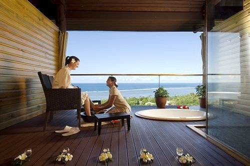 wooden property swimming pool Resort cottage porch Suite Villa Deck
