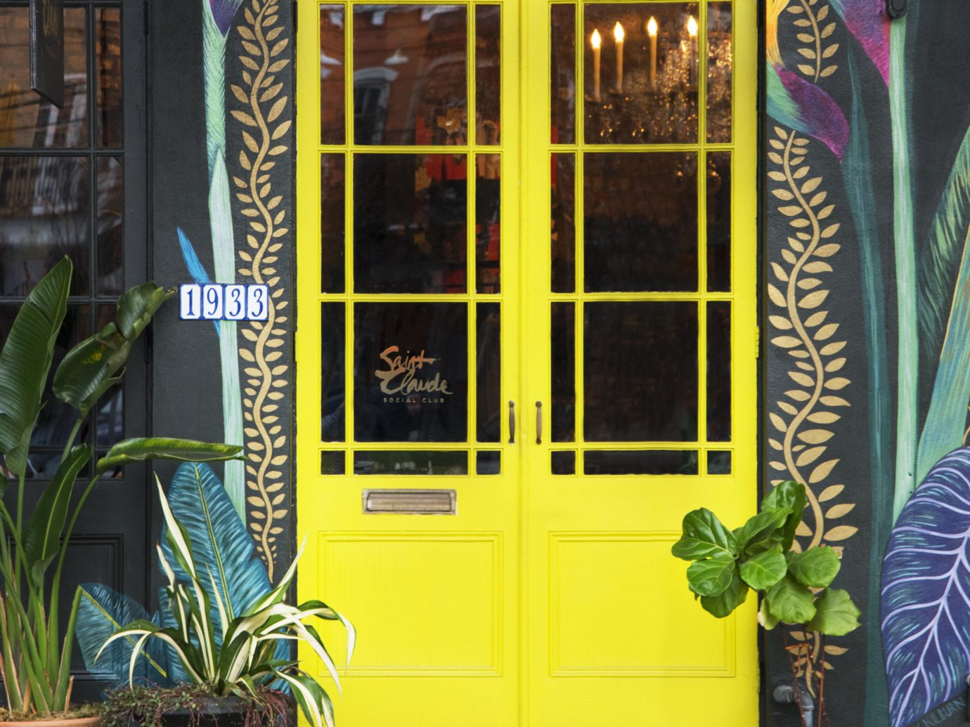 Girls Getaways New Orleans Trip Ideas Weekend Getaways yellow door window house facade plant