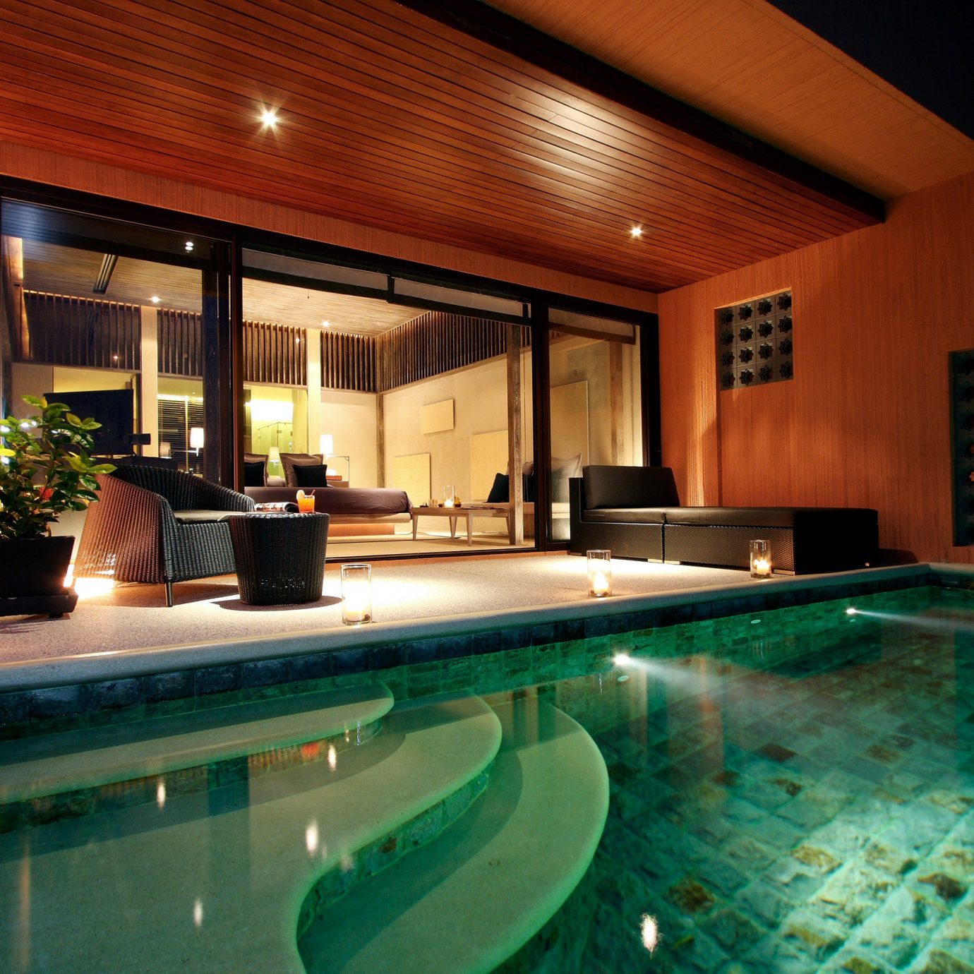 Elegant Exterior Luxury Modern Patio Pool swimming pool property counter Villa Resort jacuzzi billiard room mansion Island