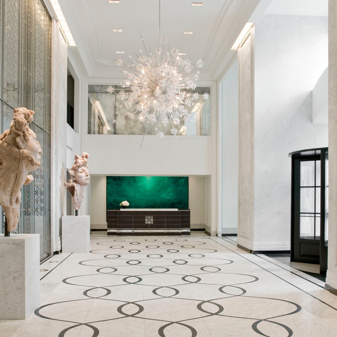 Elegant Hip Lobby Luxury Modern property living room home hall lighting flooring