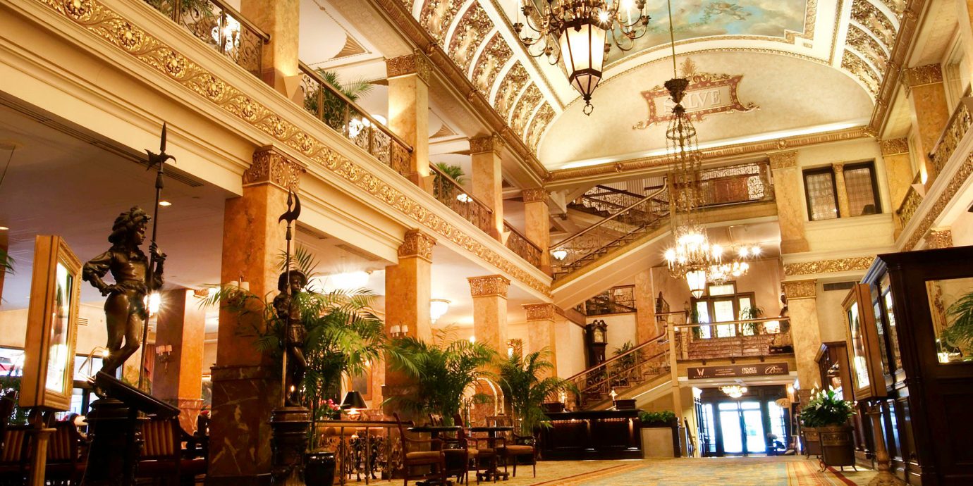 Elegant Historic Lobby Lounge plaza building palace shopping mall ballroom