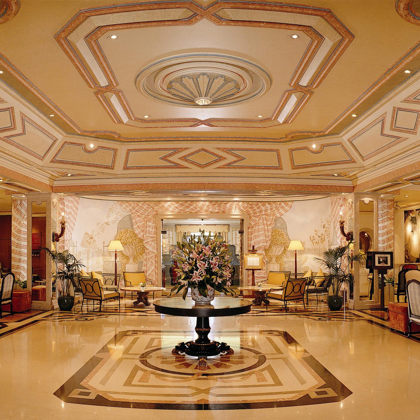 Elegant Historic Lobby Luxury building palace mansion hall ballroom ancient history tourist attraction chapel synagogue