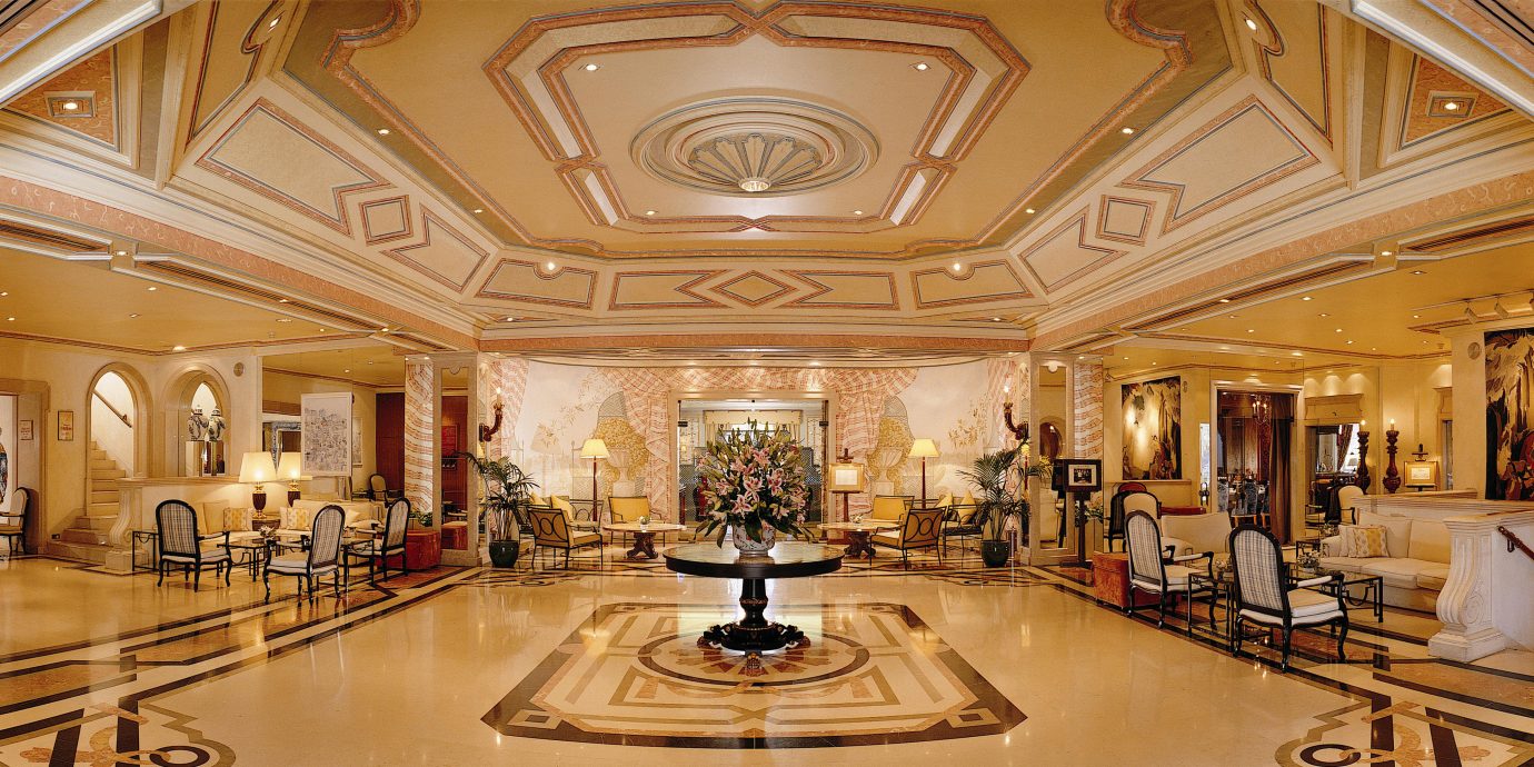 Elegant Historic Lobby Luxury building palace mansion hall ballroom ancient history tourist attraction chapel synagogue