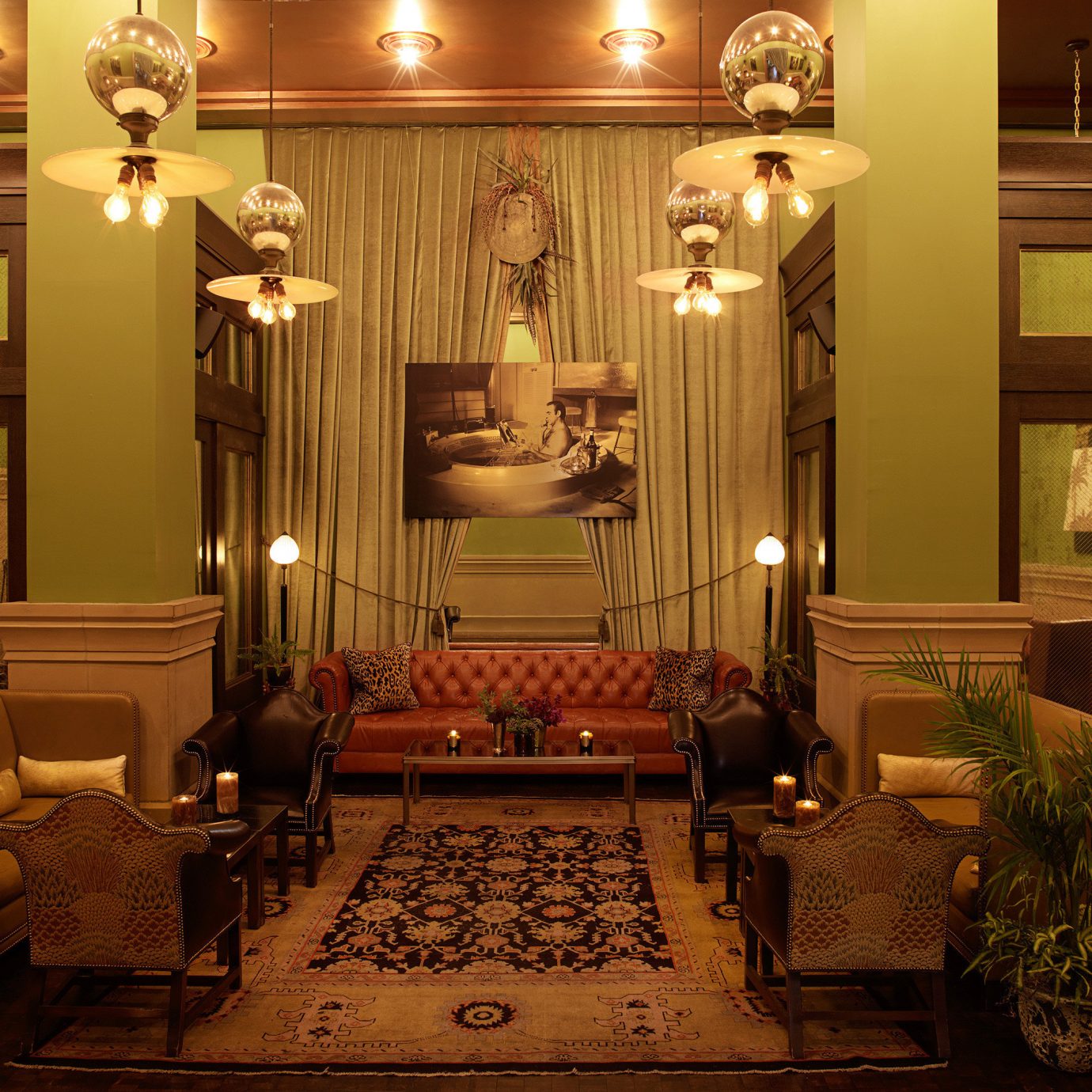 Elegant Lobby Lounge Luxury living room mansion lighting home altar ballroom