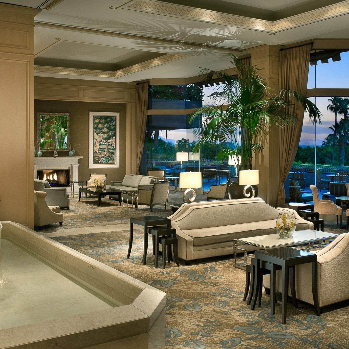 Elegant Lounge Luxury Lobby property home living room condominium house swimming pool mansion Villa Resort Modern
