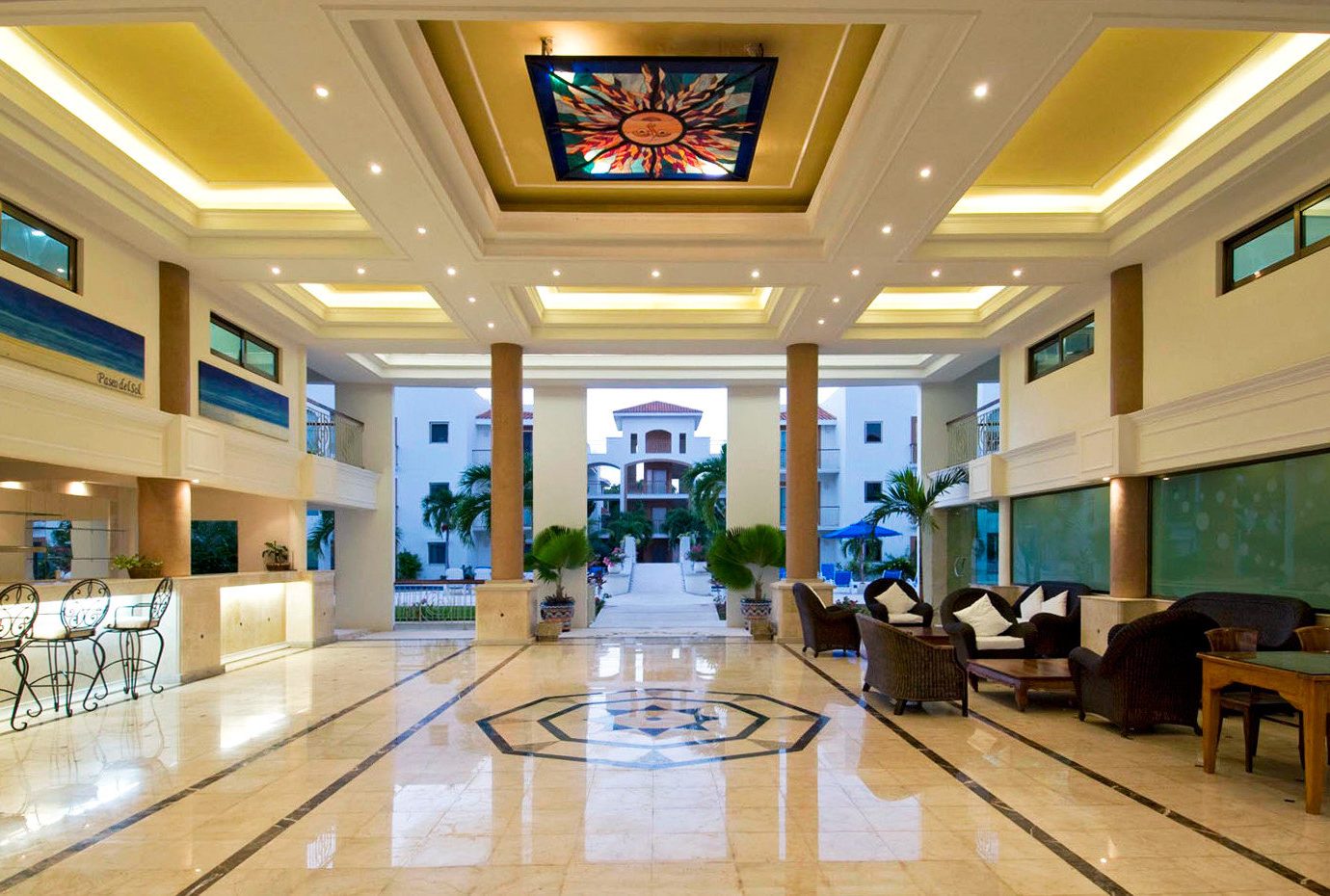 Elegant Lobby Lounge Luxury Modern building shopping mall function hall convention center ballroom conference hall empty