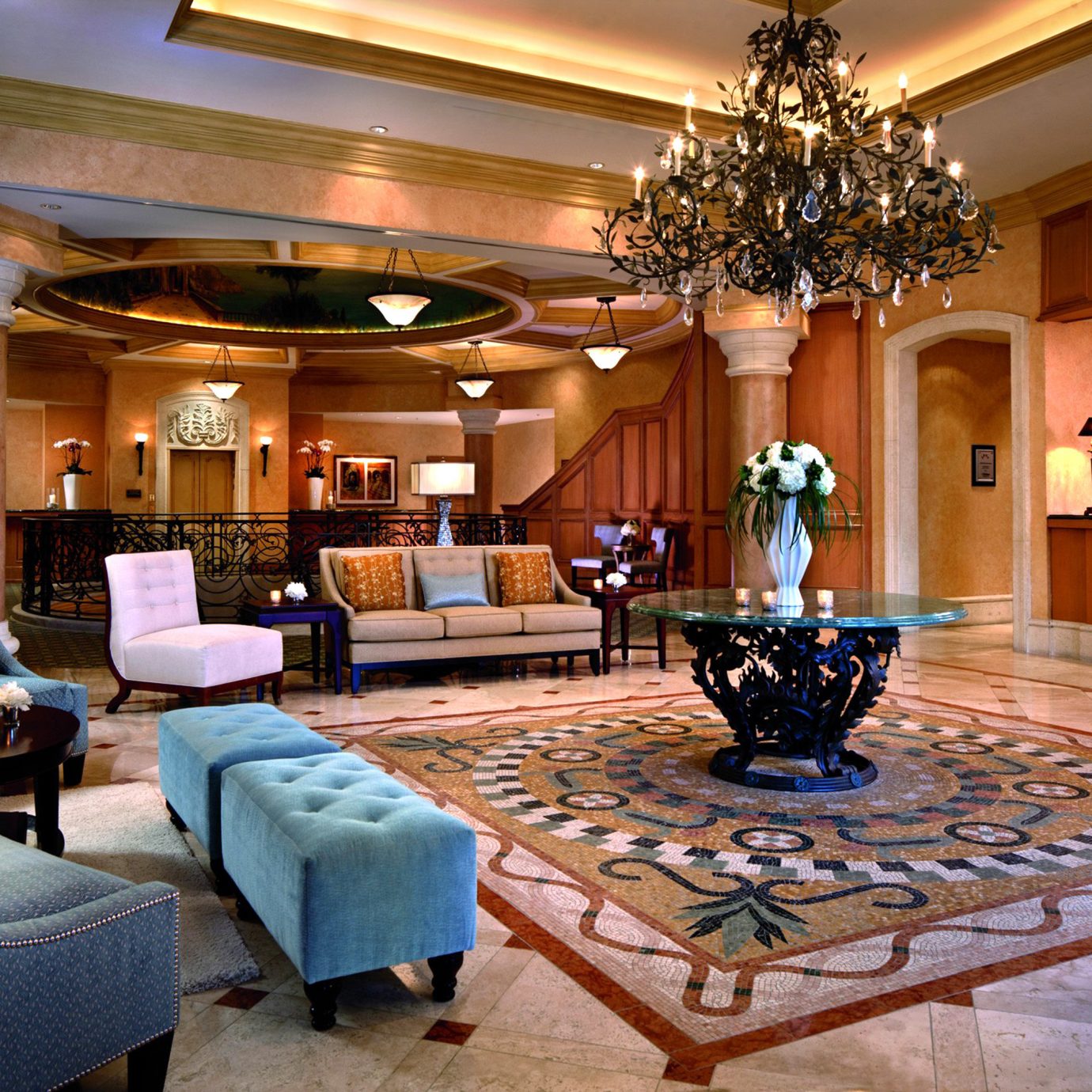 Elegant Lobby Lounge property living room mansion home recreation room Villa palace Resort