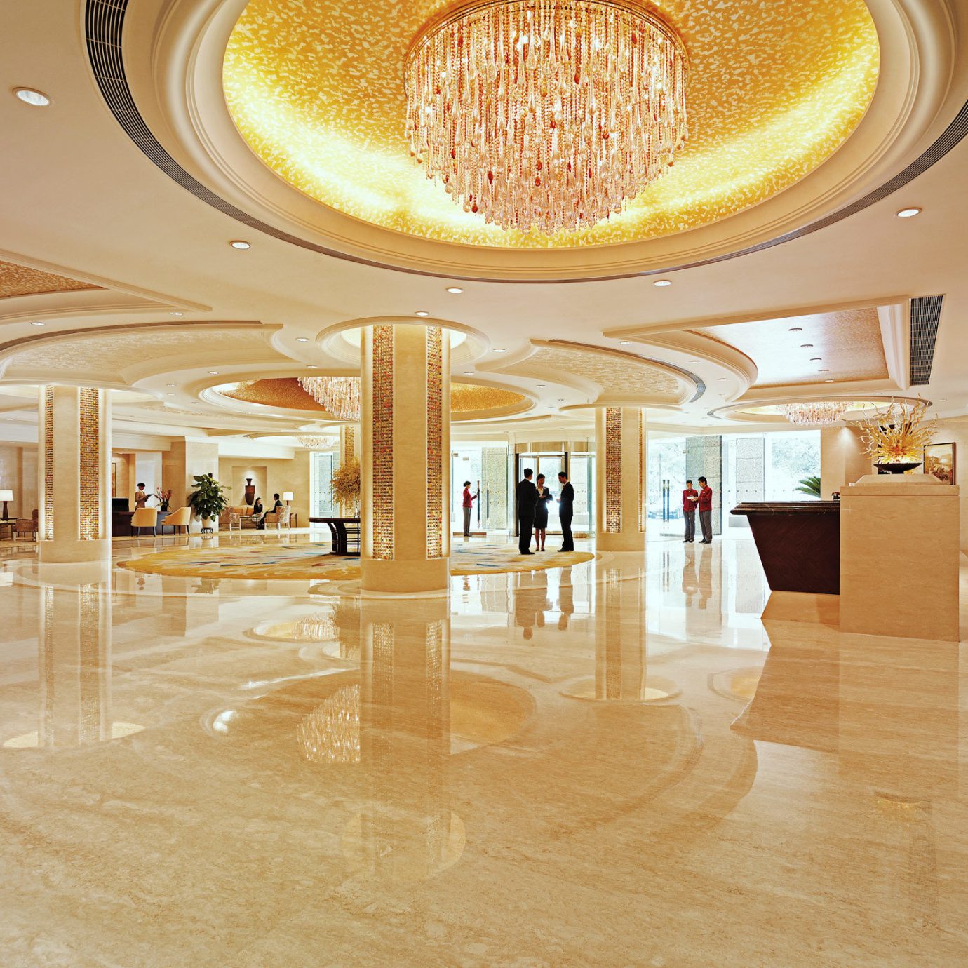 Elegant Lobby Luxury flooring ballroom shopping mall hall tourist attraction