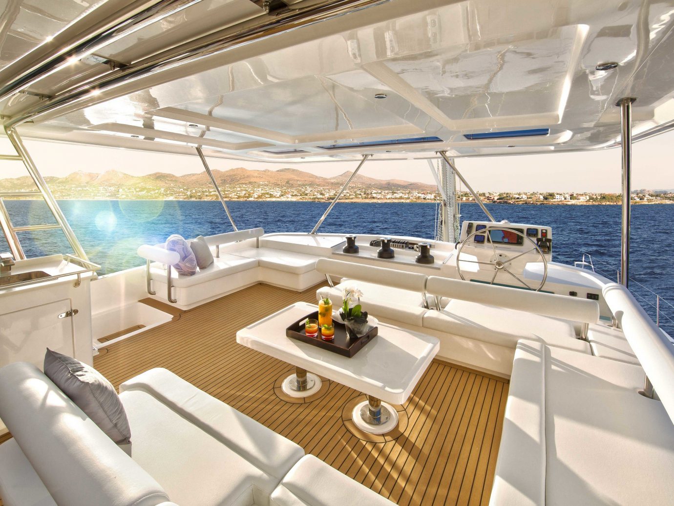 Trip Ideas Boat indoor vehicle watercraft yacht Deck ship luxury yacht