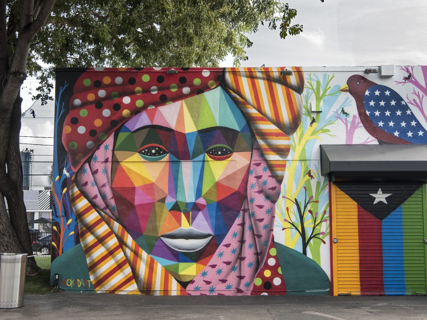 Trip Ideas tree outdoor color street art art graffiti mural colorful urban area colored decorated