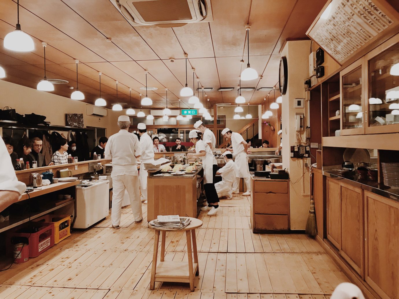 Influencers + Tastemakers Japan Photo Diary Tokyo indoor floor interior design ceiling café restaurant furniture