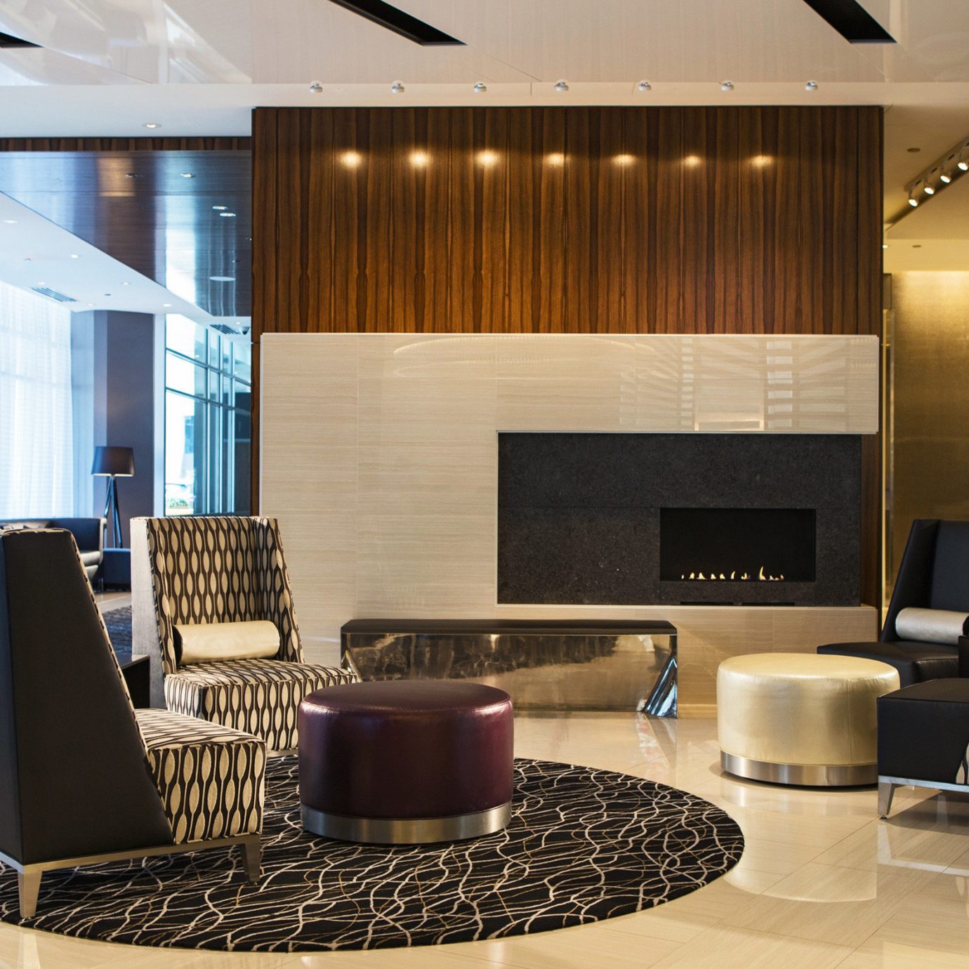Hip Lounge Luxury Modern Lobby living room property condominium home lighting flooring Suite