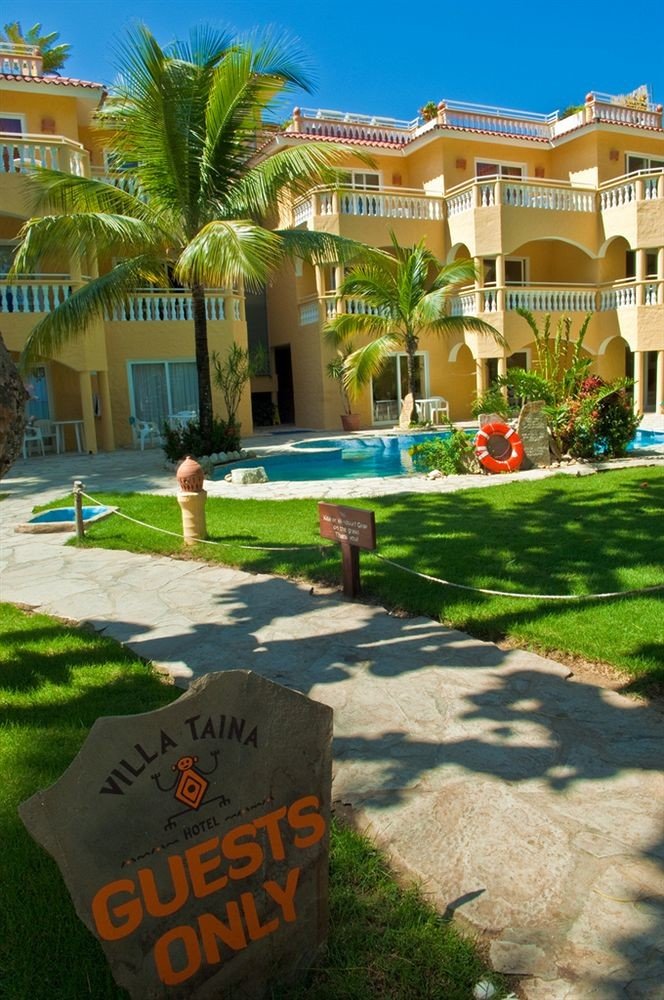 Hip Lounge Luxury Modern Pool grass leisure Resort sign lawn palm