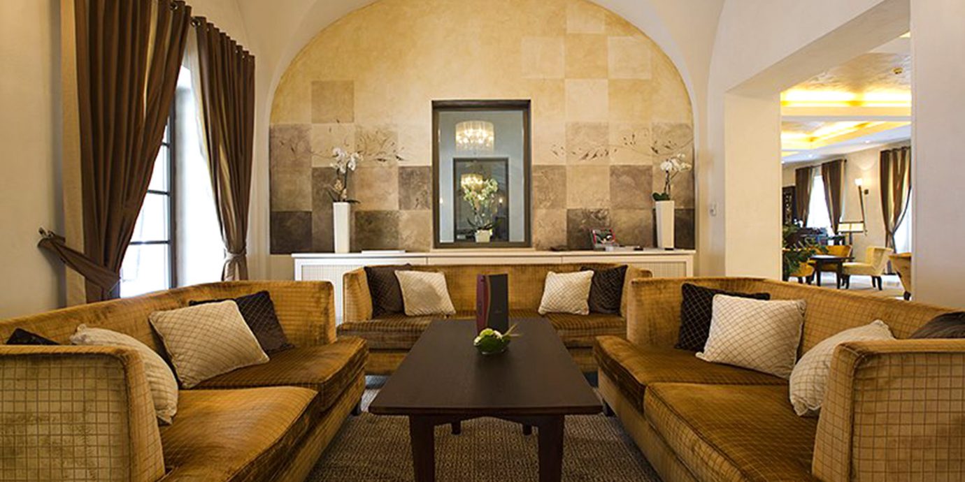 Historic Lobby Lounge chair property living room Suite home condominium mansion Villa tan