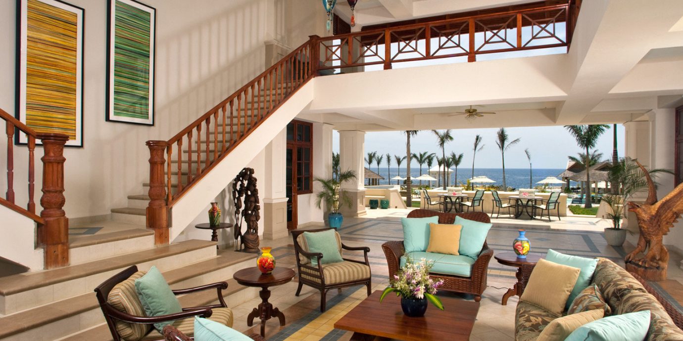 Island Lounge Scenic views Tropical living room property home house condominium Resort Villa cottage farmhouse mansion