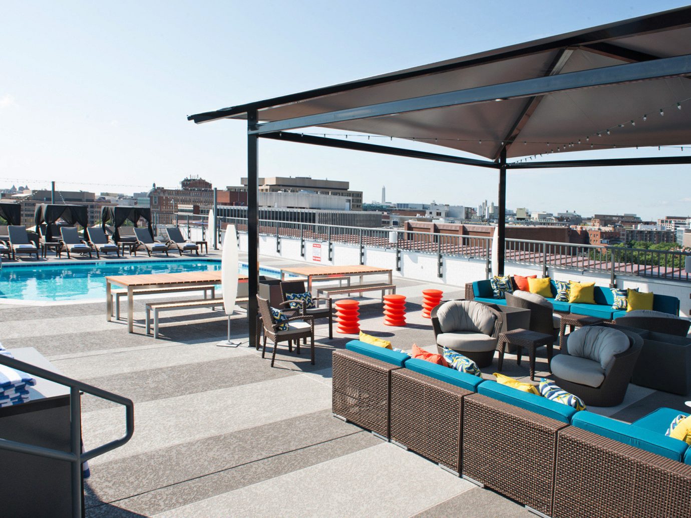 Bar Boutique City Hip Hotels Lounge Pool Rooftop sky outdoor vehicle restaurant dock