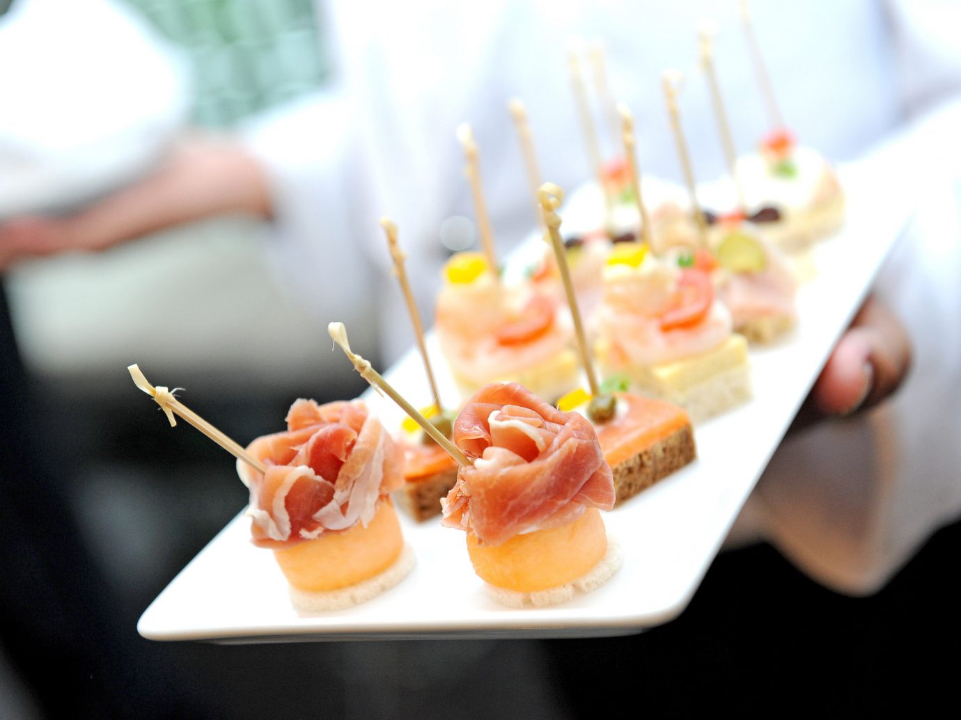Food + Drink food dish plate meal hors d oeuvre brunch restaurant cuisine lunch pincho breakfast culinary art sense sushi