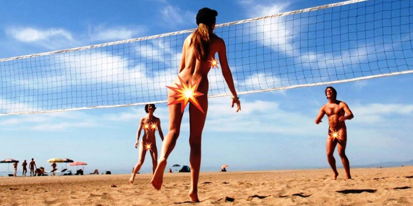 Offbeat sky outdoor Beach volleyball athletic game beach volleyball sports ball over a net games ball game