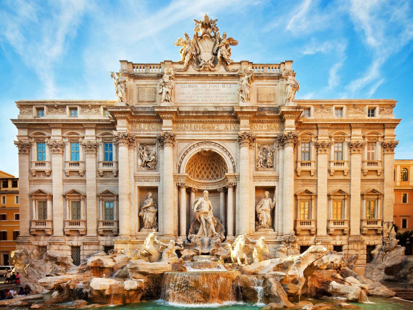 Arts + Culture Landmarks Travel Tips Trip Ideas building sky outdoor landmark fountain historic site ancient rome palace human settlement ancient history Architecture plaza water feature ancient roman architecture facade monument basilica stone