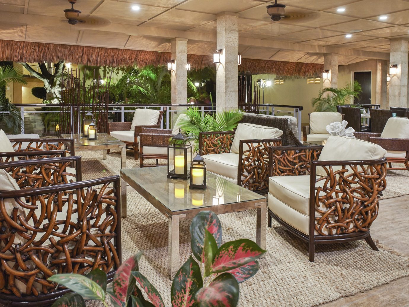 Aruba caribbean Hotels indoor chair floor property Lobby room ceiling estate restaurant home interior design real estate furniture Design area