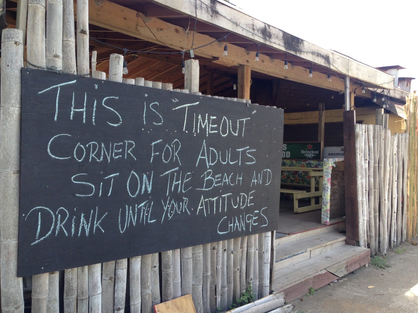 Food + Drink Trip Ideas Fence outdoor wooden sign wall blackboard art
