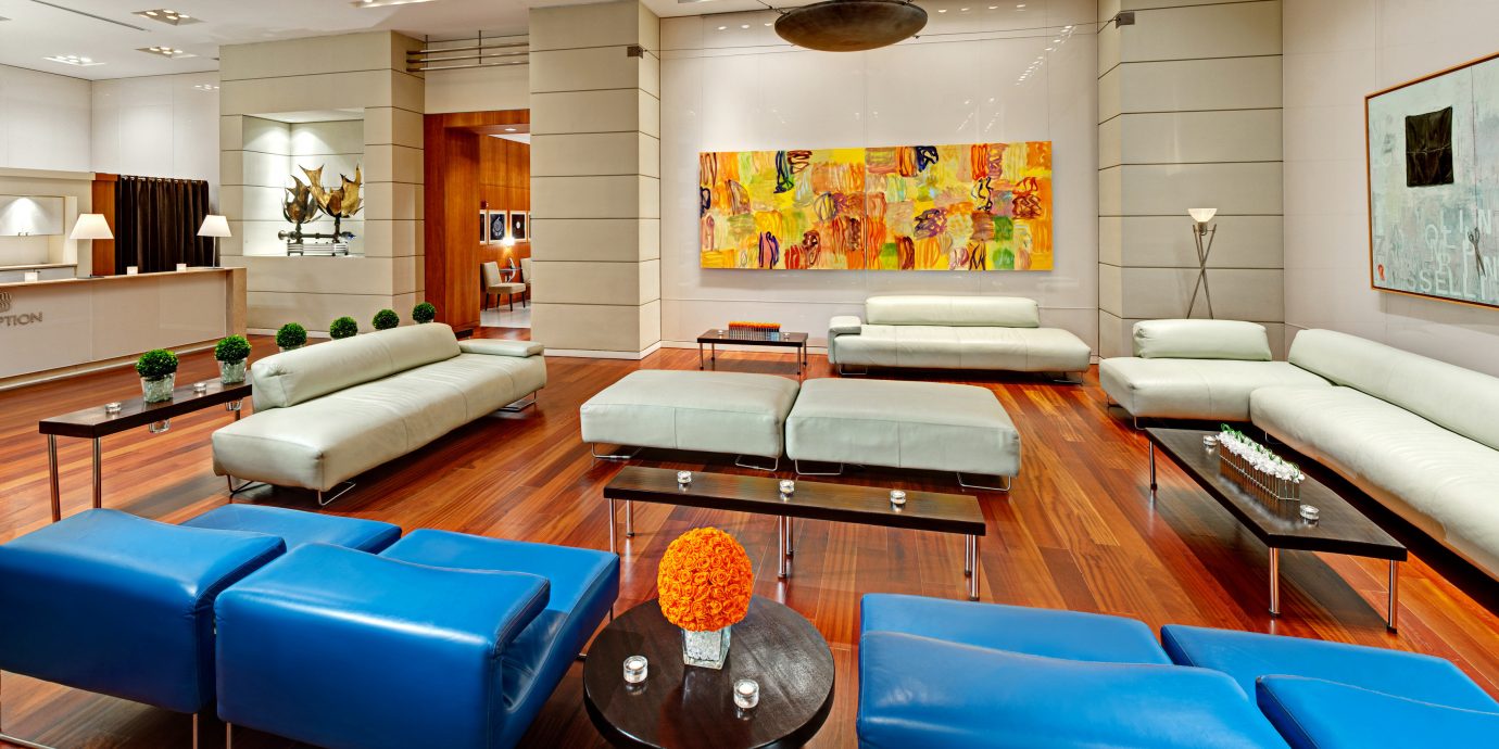 Lobby Lounge living room property blue recreation room Suite home condominium