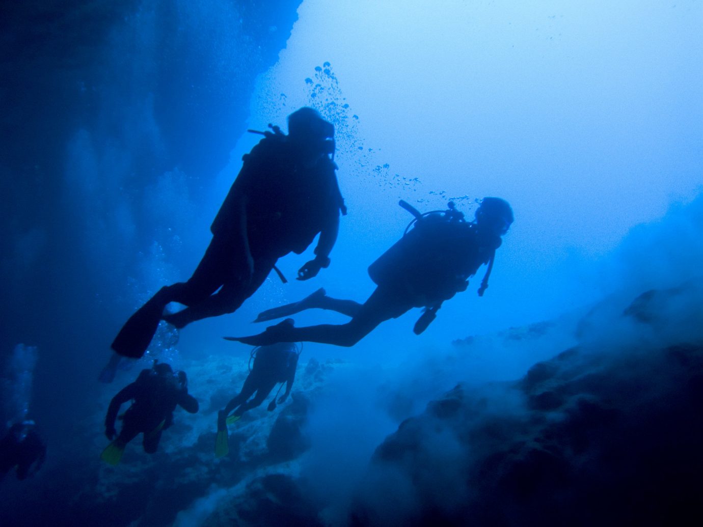 Hotels outdoor blue underwater dark underwater diving freediving diving Sport water sport outdoor recreation sports recreation Scuba Diving clouds ocean floor