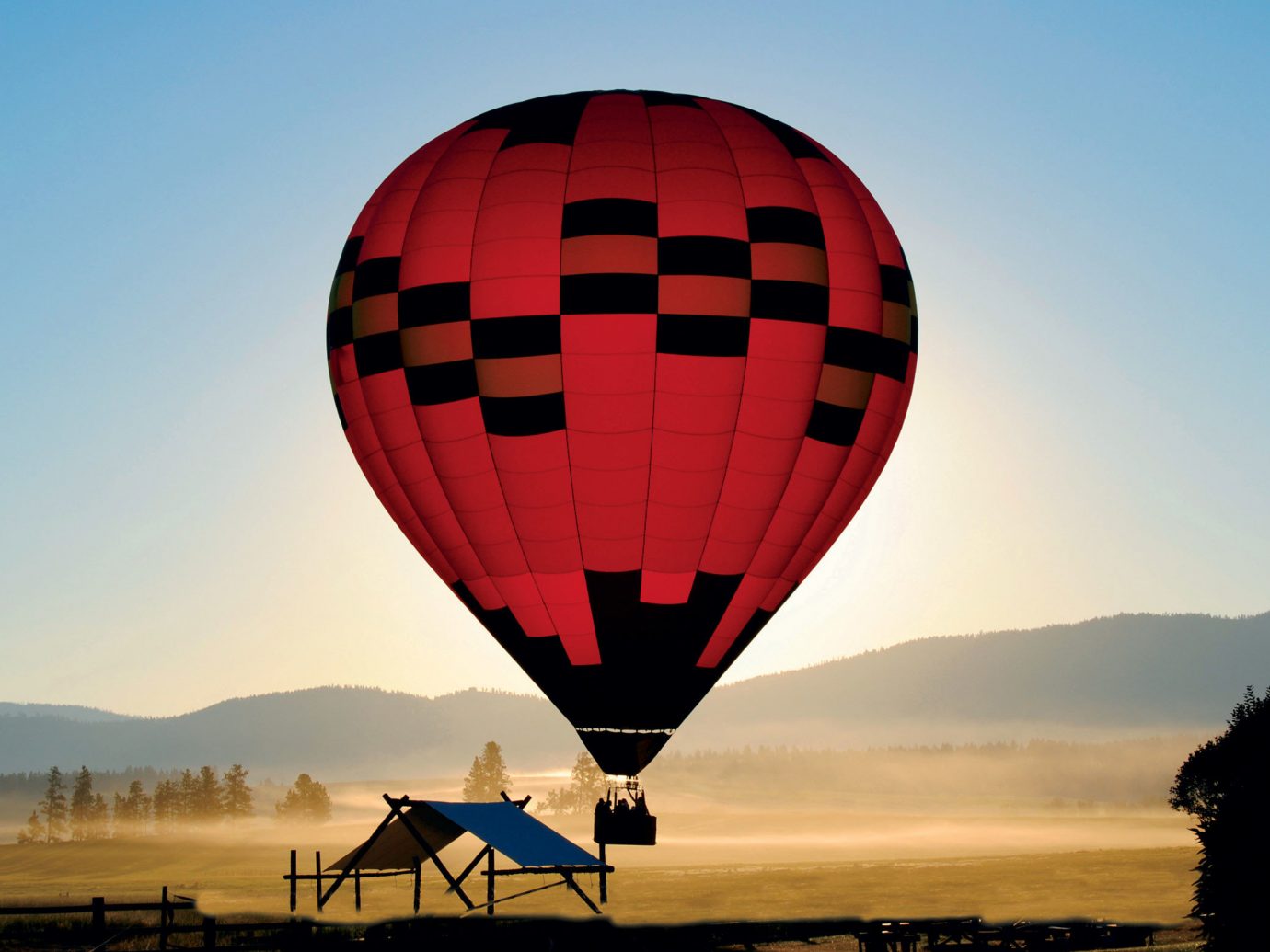Glamping Luxury Travel Outdoors + Adventure aircraft balloon transport sky outdoor hot air ballooning Hot Air Balloon vehicle atmosphere of earth toy