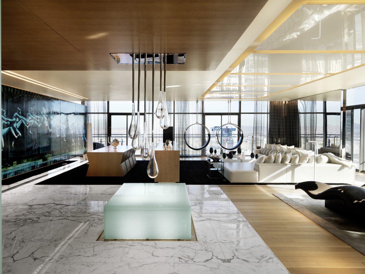 Living room in the Bentel & Bentel Penthouse Suites, The Cosmopolitan of Las Vegas