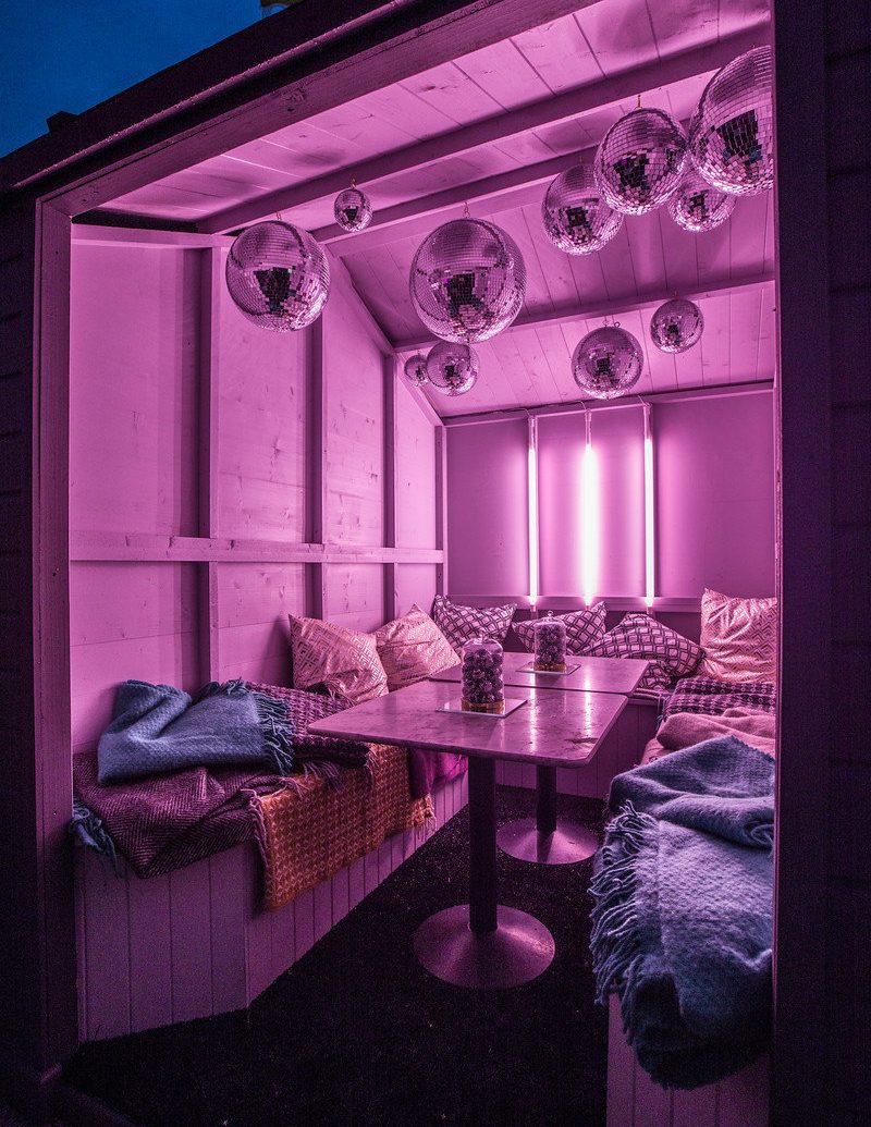 Food + Drink room interior design lighting