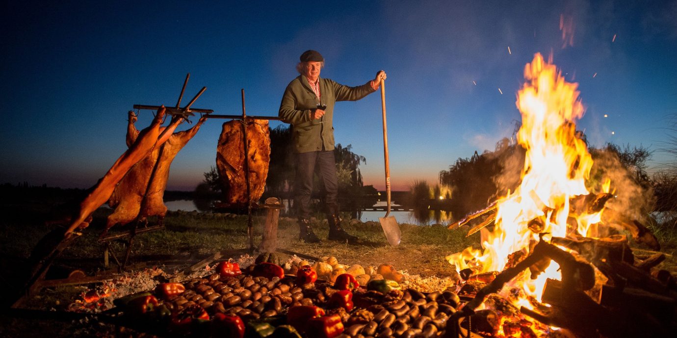 Food + Drink outdoor Nature fire campfire bonfire light geological phenomenon dark