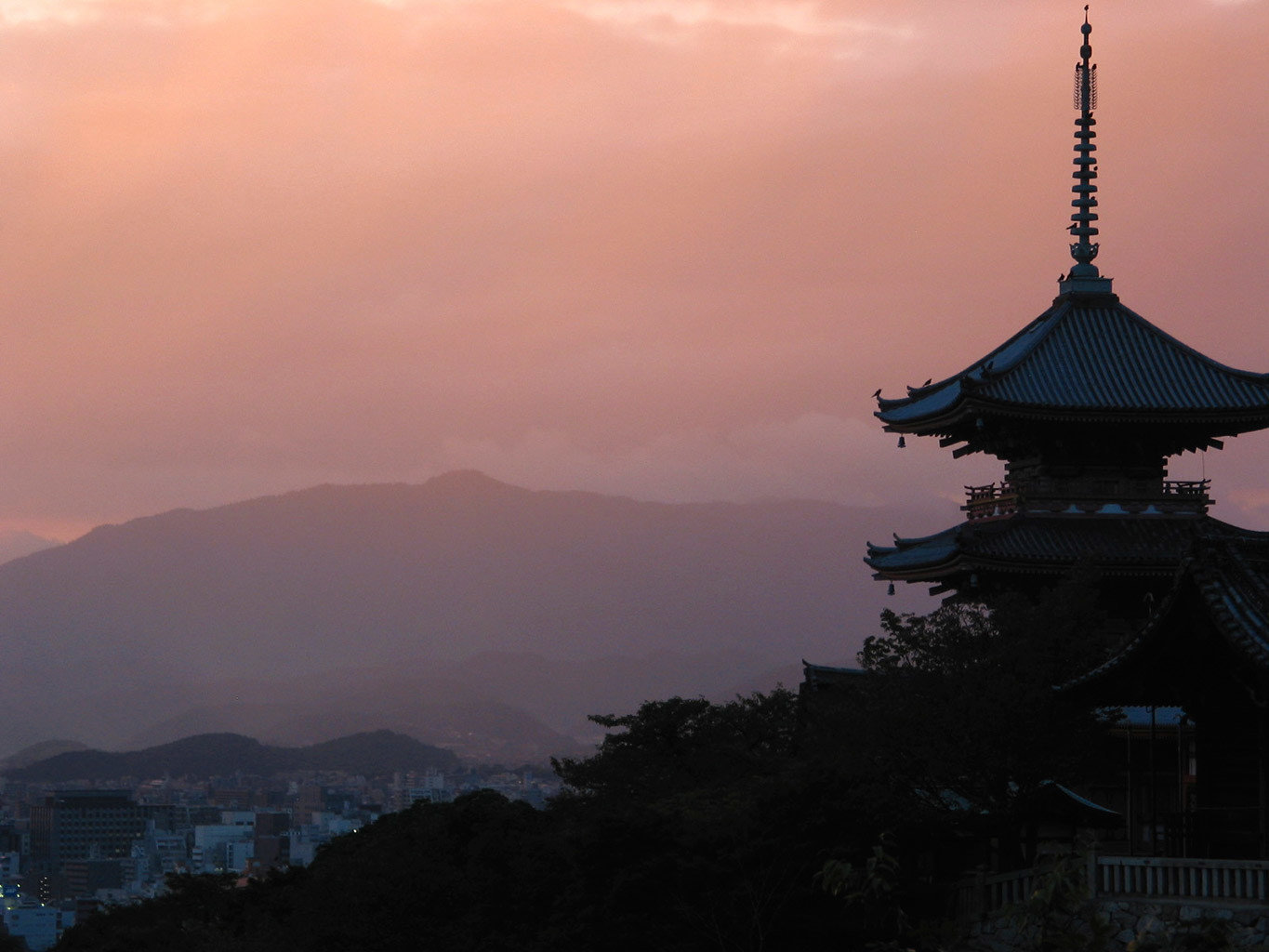 Beauty Buildings Cultural Health + Wellness Japan Kyoto Natural wonders San Francisco Scenic views Travel Tips outdoor sky atmospheric phenomenon dawn sunrise Sunset horizon cloud tower evening dusk morning mountain reflection temple distance