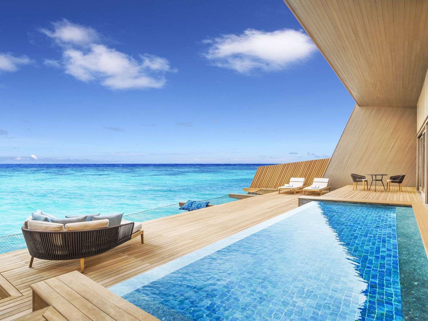 Hotels sky water swimming pool leisure vacation caribbean Sea Pool Ocean Resort estate Villa blue Deck shore