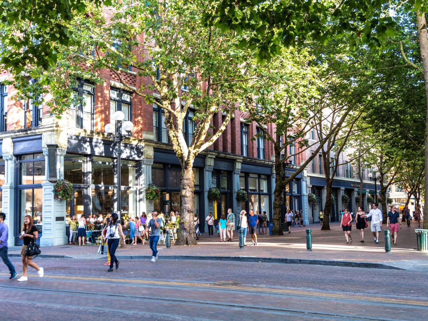 Busy street in Seattle, WA